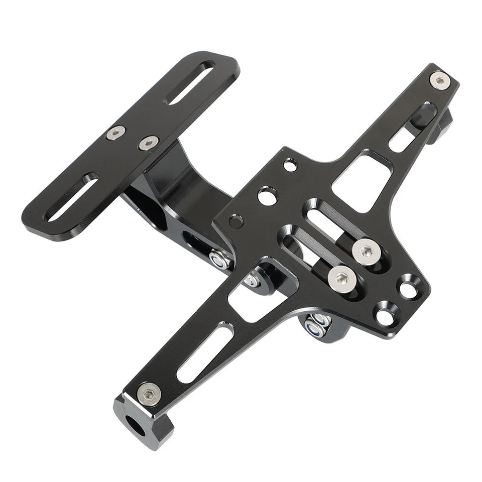Soporte de matrícula LED universal ordenado para motocicleta guardabarros luz eliminadora Foto 2 de 4