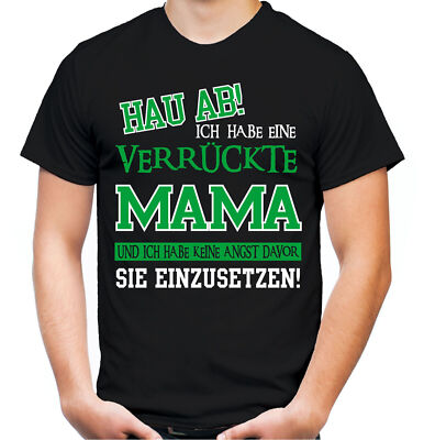 Verrückte Mama T-Shirt | Superheld Damen Frauen Sprüche Kostüm Muttertag