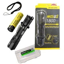 Nitecore MH25GTS CREE XHP35 HD LED 1800 Lumen USB Rechargeable Flashlight, recha