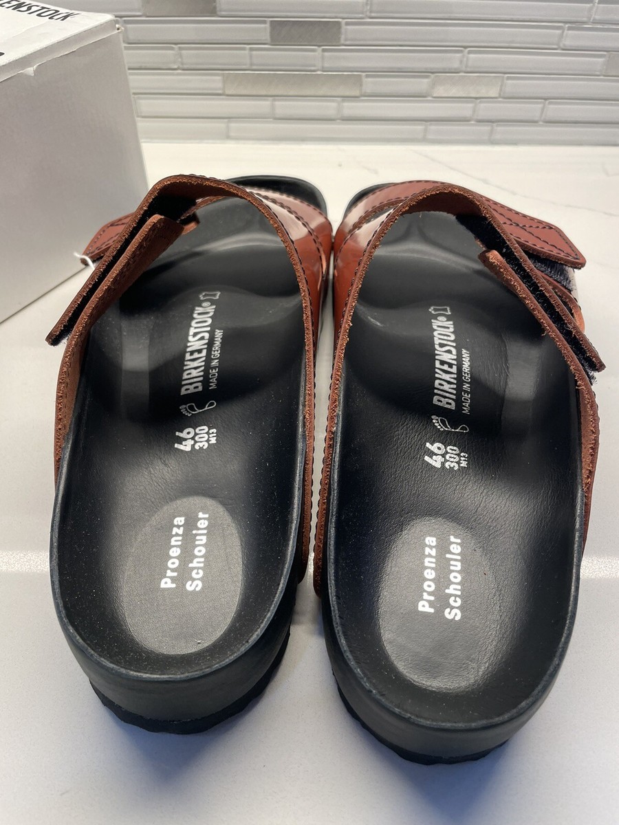 New Proenza Schouler BIRKENSTOCK Sandal ARIZONA Luggage Brown Size