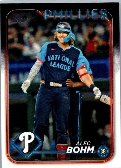 Alec Bohm 2024 Topps Update #ASG-13/2025 Topps Series 1 Phillies 2-Card Lot - Image 2 of 4