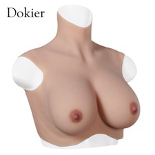 Dokier C Cup Oversize Crossdresser Silicone Breast Forms Plate Fake Boobs Chest