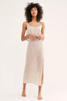 NEW FREE PEOPLE X ONLY HEARTS Sz XS VELVET HEART HALF-SLIP MIDI