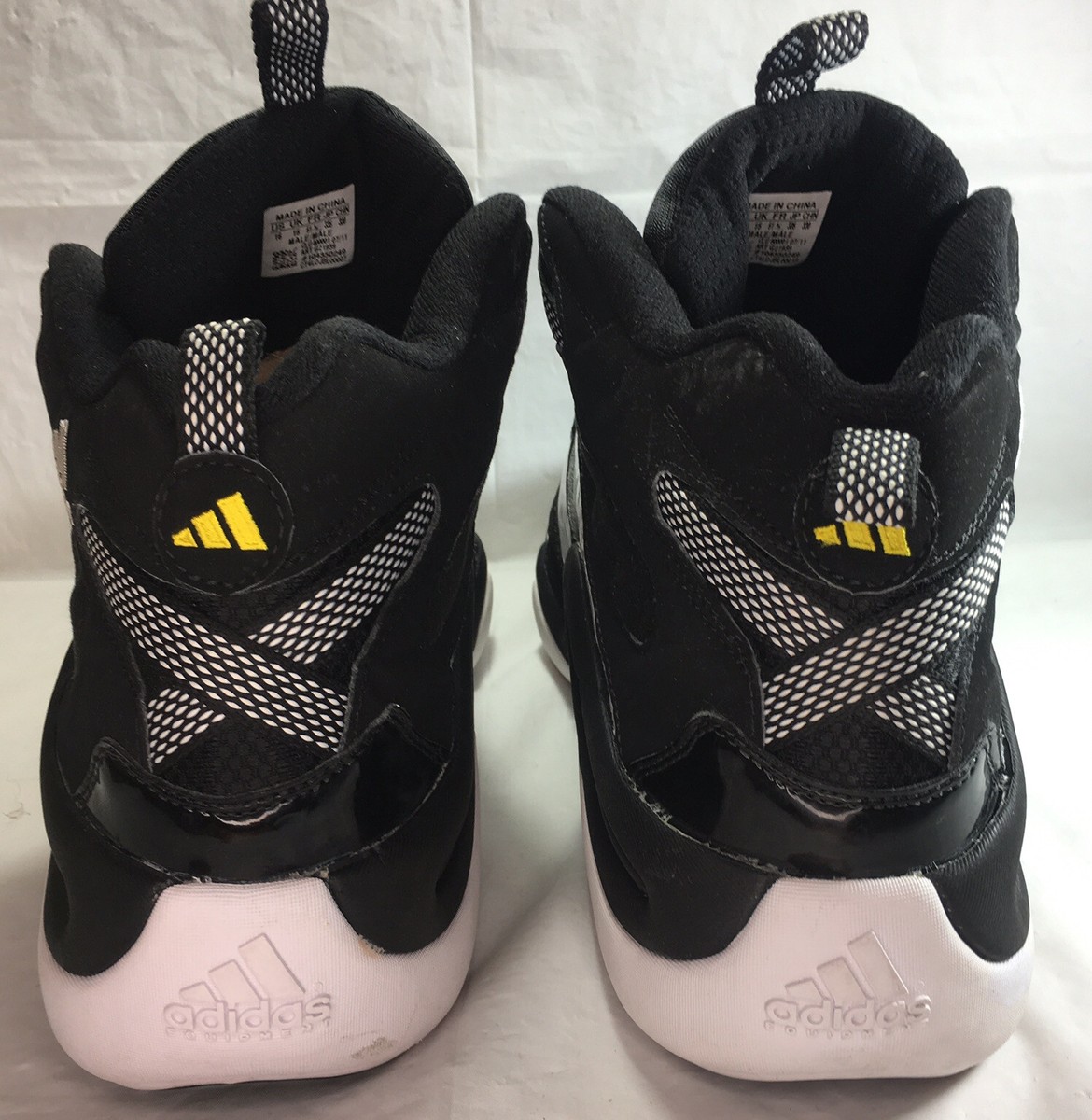 ブラッキー&グレイシア BW8 Adidas Crazy 8 Kobe Bryant Black White Shoes Men Size 16