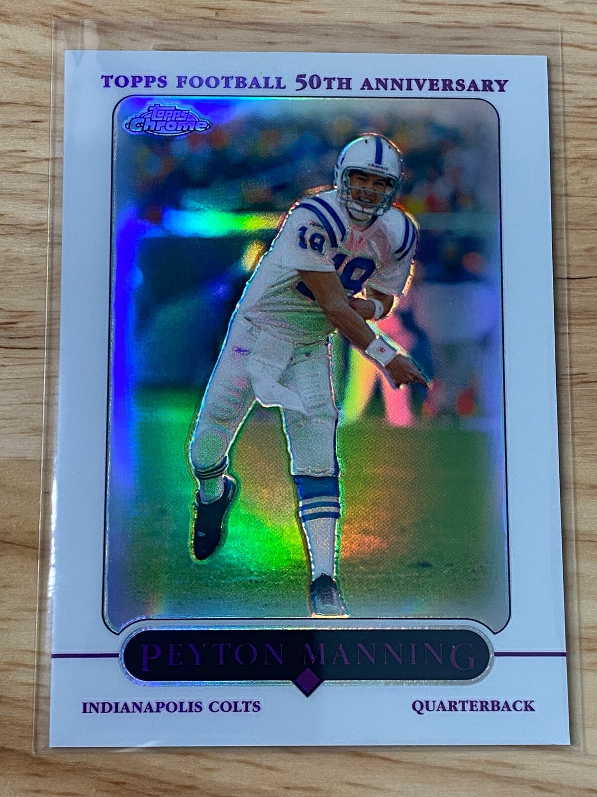 2005 Topps Chrome Refractor - Peyton Manning #136