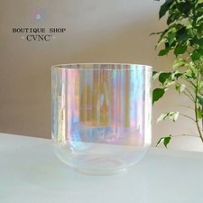CVNC 432Hz 6" Clear Alchemy Chakra Crystal Singing Bowl Sound Healing