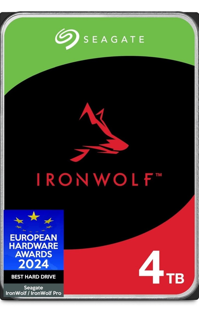Seagate IronWolf NAS 4 TB, Internal, 5900 RPM, 3.5