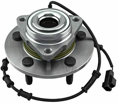 Buje y cojinete de rueda delantera para Dodge Ram 1500 Moog 2002-2005 2 piezas 5 tacos con ABS - Imagen 8 de 10