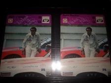 (2) 1977 SPORTCASTER RICHARD PETTY NASCAR SIGNED AUTOGRAPHED XRC CARD "THE KING"