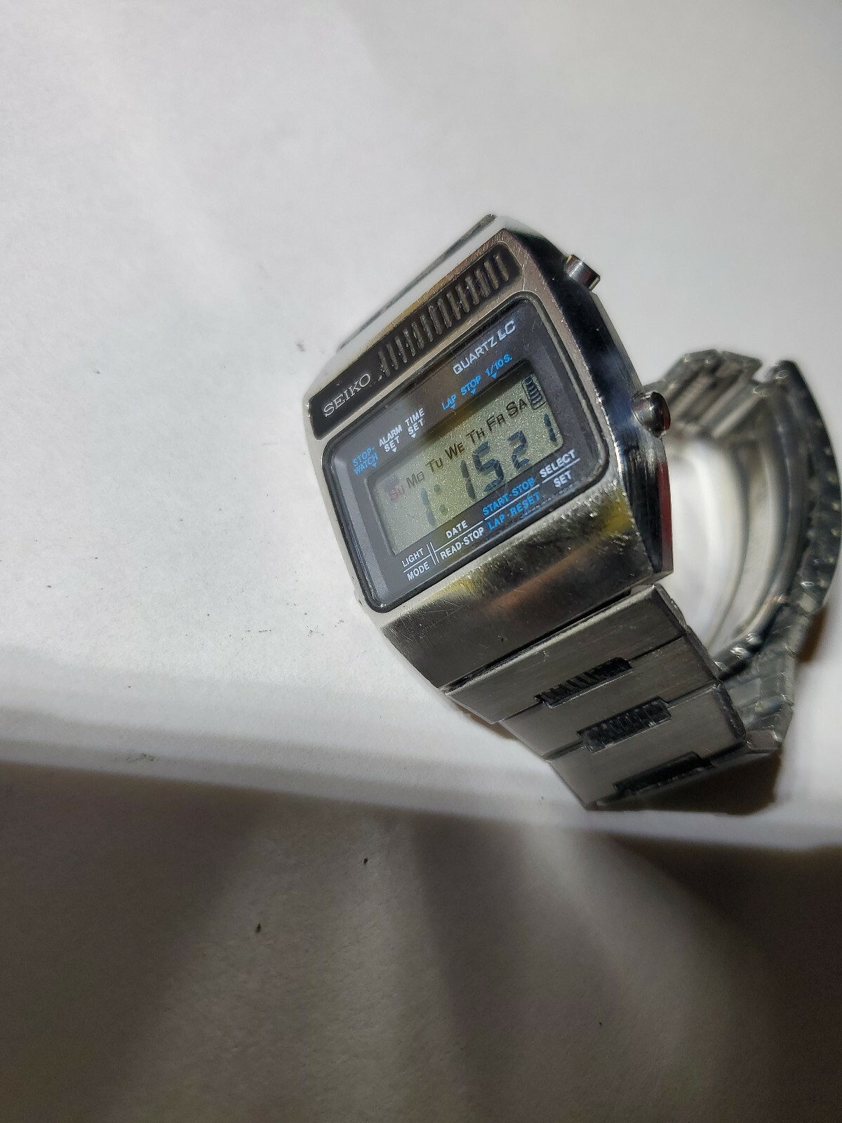 Vintage Seiko A159-5019 1978 Quartz LC Fresh Battery | eBay