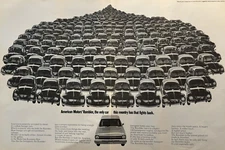1960s American Motors Rambler Fights Back 2 Door Sedan Volkswagen VTGF Print Ad