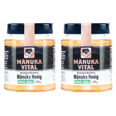 2x Manuka Vital Honig 100+, 2x225g - DAS ORIGINAL AUS NEUSEELAND 100, 120