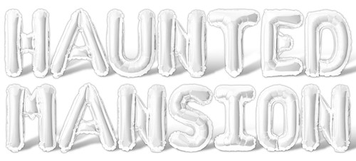 HAUNTED MANSION Letter Balloon Banner - DIY Halloween Party Supply Decorations - Picture 46 of 55