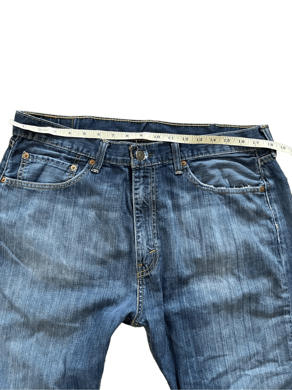 Levi’s Mens 505 straight leg jeans 38x32 thumbnail 5