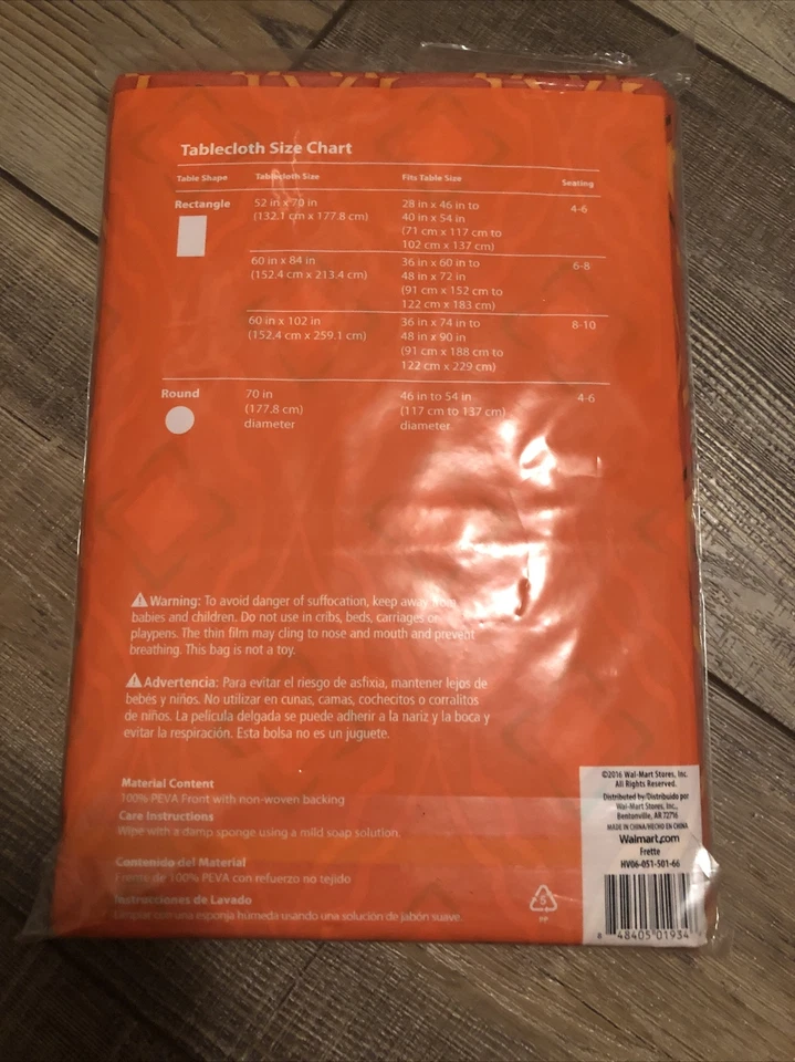 Frette Vinyl Tablecloth 52in x 70in Rectangular - Image 2 of 2