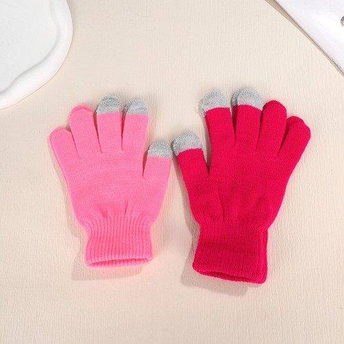 1 Pair Winter Gloves Warm Knit Touch Screen Women Men Windproof Thermal Mittensη - Picture 6 of 20