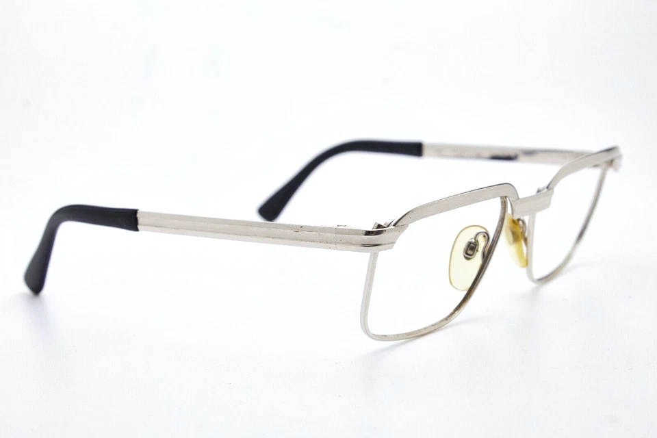 1970s vintage plated eyeglasses RODENSTOCK CANBERRA Wd 1/20-12k White GoldPlated - Image 3 of 4