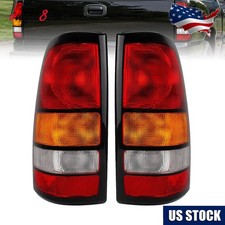 Tail Lights Assembly Compatible With 1999-2001 Chevy Silverado 99 Red Taillight