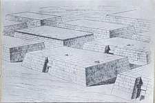 Restoration After Chipiez, Necropolis, Gizeh, Egypt, Magic Lantern Glass Slide