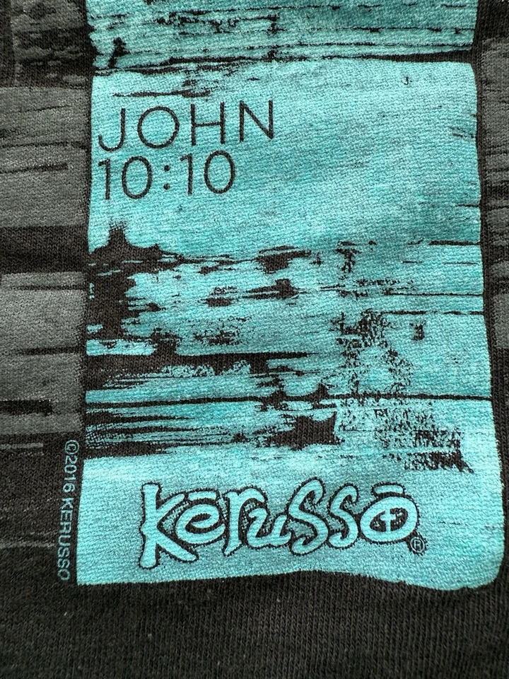 Camiseta Versículo Biblia Kerusso 2XL Cruz Cristiana Jesús  Foto 4 de 4