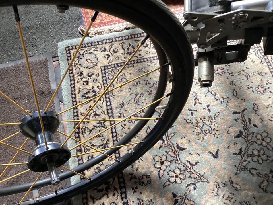 TI LITE Lightweight Wheelchair in silver with Spinergy wheels and tyres ...