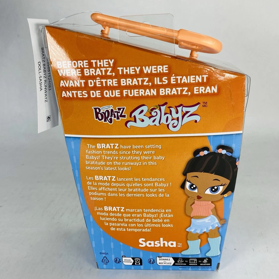 Новый! Модная кукла 5,5 дюйма Bratz Babyz Runwayz SASHA - Изображение 2 из 2