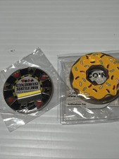 Geocoinfest 2018 Unactivated Geocoins Porker Chip And Donut