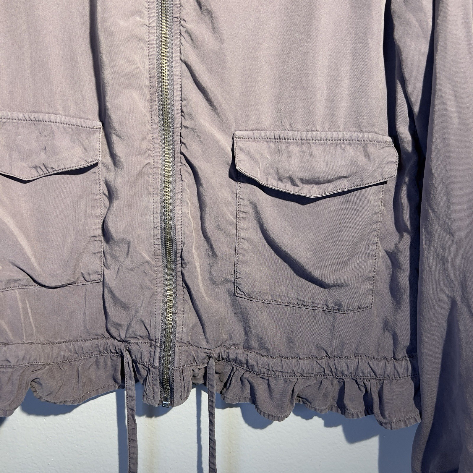 Sanctuary Drawstring Utility Zip Jacket Dusty Pur… - image 2