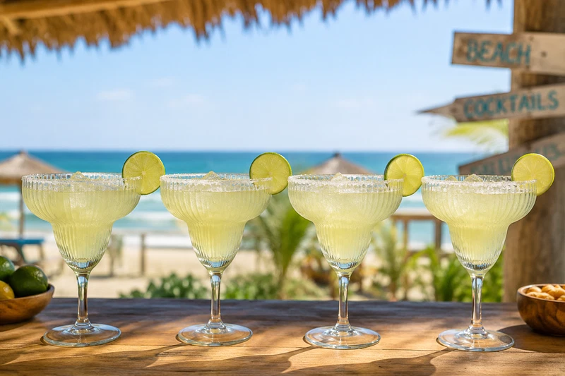 Set 4 Calici per Cocktail MARGARITA in Vetro BRANDANI Bicchieri 17 cm, fotografia 6 di 10