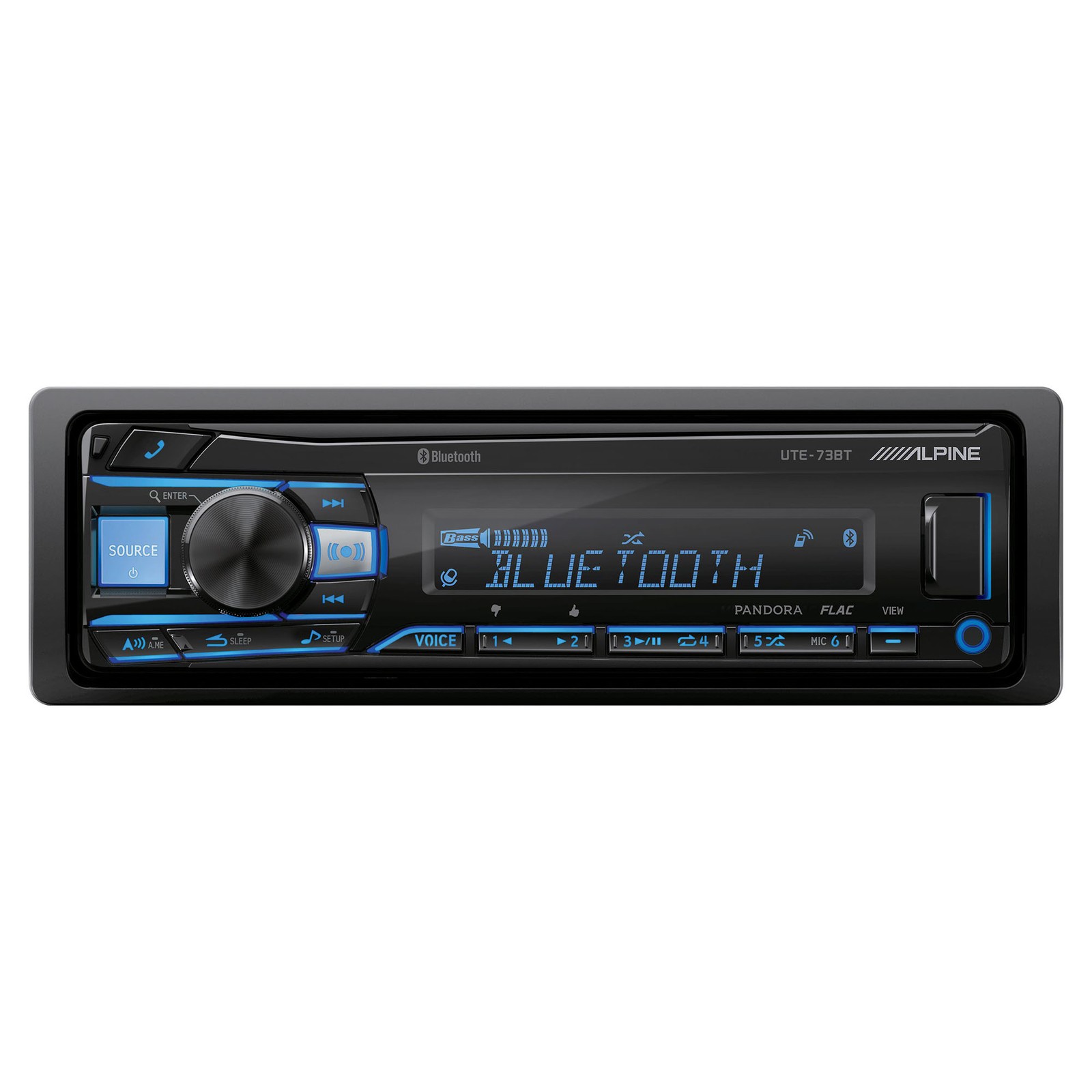 Alpine UTE-73BT Mechless Digital Media Receiver with BT Wireless Technology