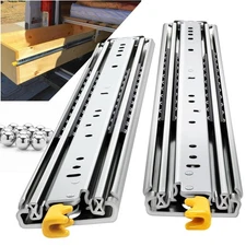 Heavy Duty Locking Drawer Slides Full Extension Runners with Lock 12 14 16 18...