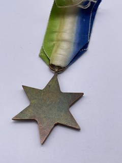 Original World War Two Atlantic Star Original Ribbon