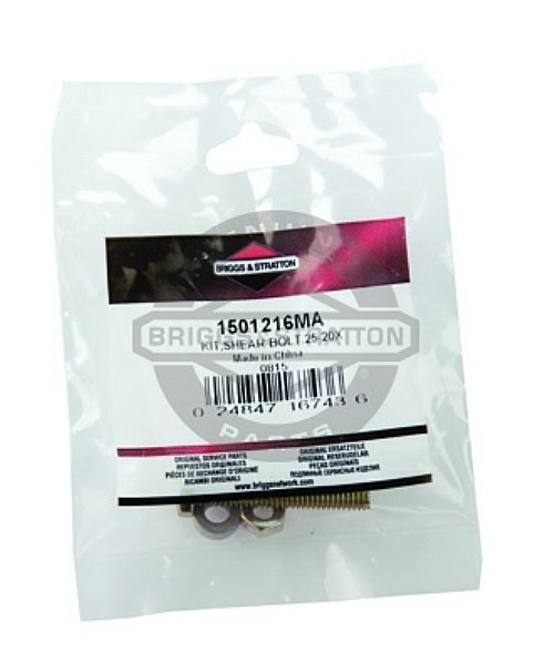 Murray Shear Bolt Kit, .25-20X, 1501216MA, Murray Lawnmower Parts, MU-1501216MA