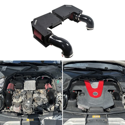 #ad #ad Cold Air Intake System For Mercedes C400 C450 C43AMG GLC43 2012 2020 M276 V6 $348.78