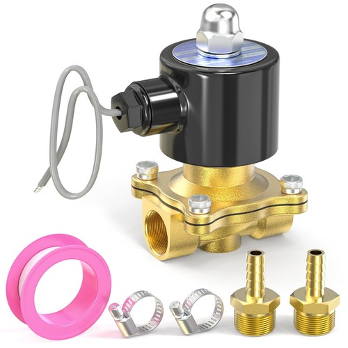 1/2 Inch NPT 12V/24V/110V/220V Brass Electric Solenoid Valve 2W160-15 Normall...