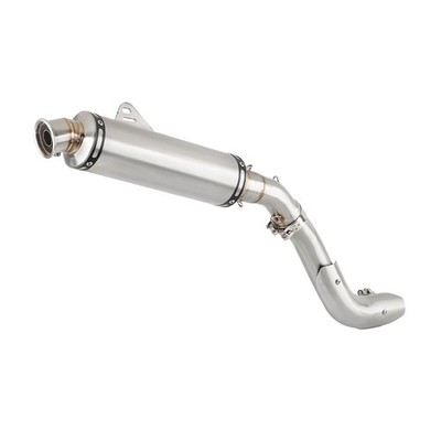 For Honda Transalp XL750 2023-2025 Silvery Exhaust Pipe With 51MM Link Pipe