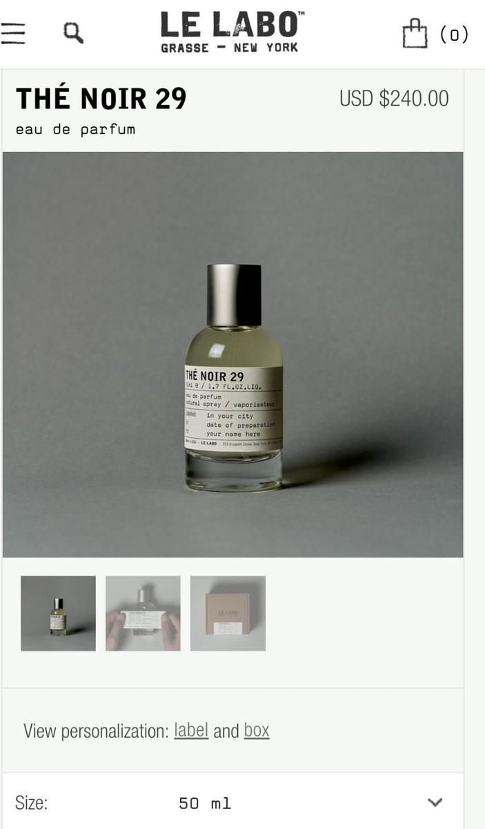 New Le Labo The Noir 29 EDP Spray 1.7 fl oz Unisex Fragrance
