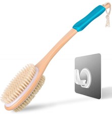 Long Handle Ergonomically Back Scrubber/Brush for Shower, Double Sided Exfoli...