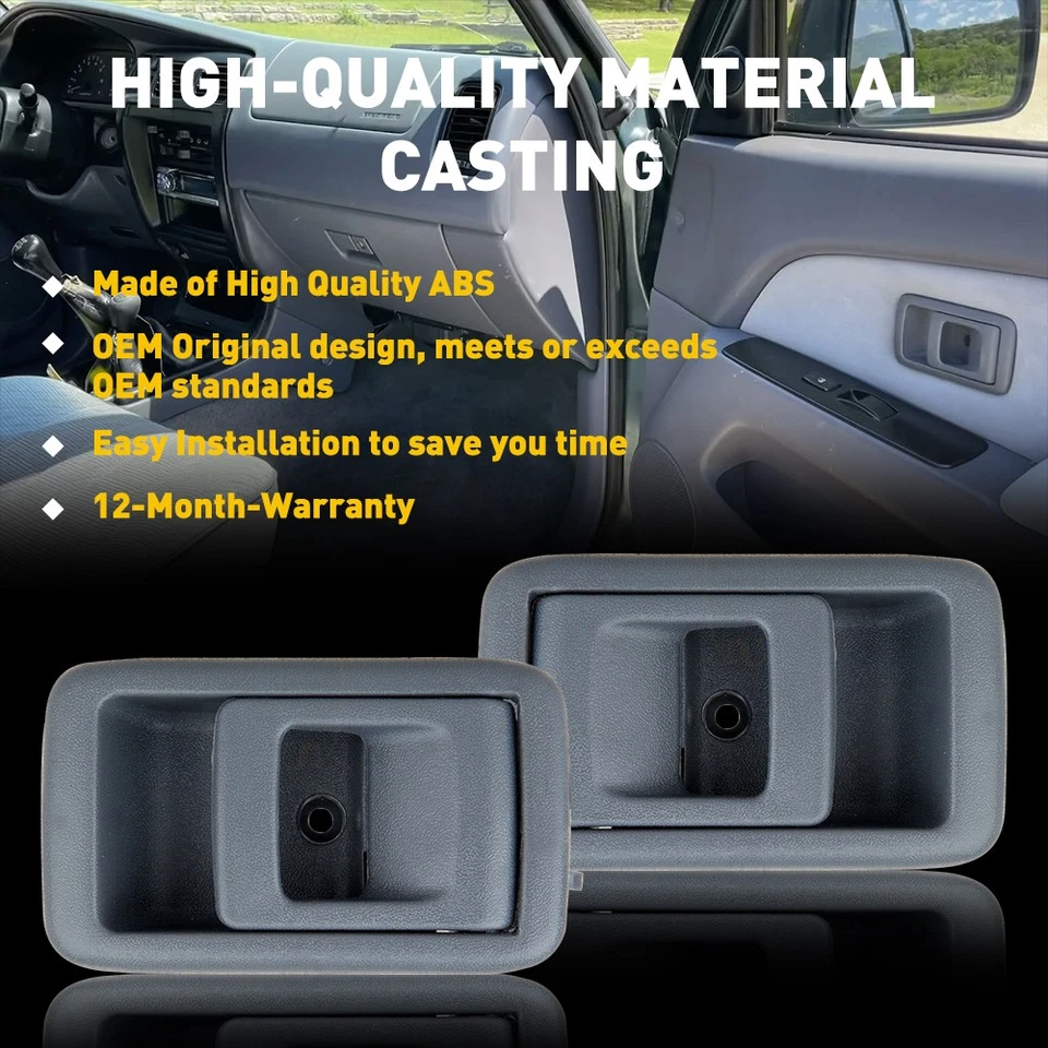 2X Manijas de puerta interiores derecha e izquierda para Toyota Tercel 1987-91 Camry 1991-1999 Foto 4 de 4
