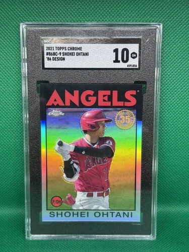 🔥🐐🔥2021 TOPPS CHROME 1986 TOPPS BB #86BC9 SHOHEI OHTANI SGC 10🔥