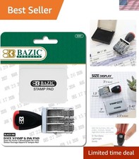Compact Date Stamp with 12- Rotation and Separate Ink Pad Office Essential
