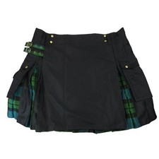 MacKay Ancient Hybrid Canvas and Tartan Utility Kilt - 46W 23L
