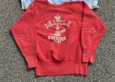 Vintage 60s Mayo Spruce Seattle World Fair Sweatshirt Medium Faded 19x21in