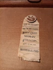 GAR Reunion Ribbon And Button, COR Sec, 5th Reunion  Sheffield Illinois CW