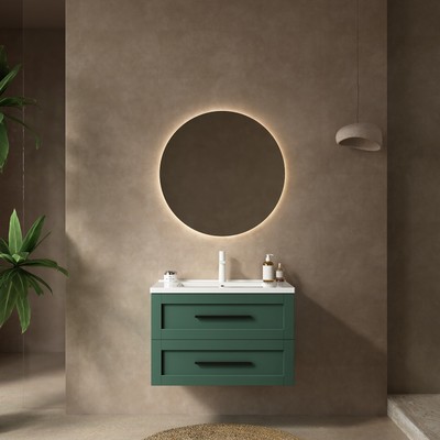 JODI 30'' Bathroom Vanity with Sink, Modern Wall-Mounted Floating Bathroom Storag