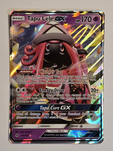 Nintendo Tapu Lele GX Guardians Rising 60/145 Ultra Rare Holo