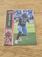 2022 Upper Deck CFL Exclusives #181 Henoc Muamba SN 100/100