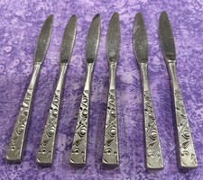 Navaho Rogers Bros. 1847 Dinner Knife Hollow Stainless Steel Set Of 6 Vintage