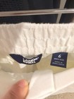 Women's White Linen Lands End Pants 6 — photo 2