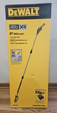 DeWALT 20V Max Brushless XR  8" Pole Saw DCPS620M1 with 4 AH Battery and Charger